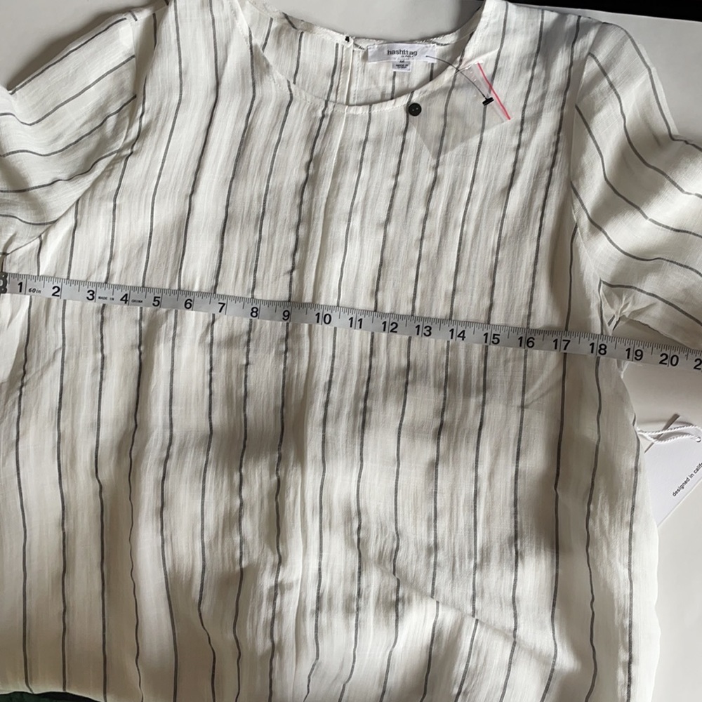 hashttag in trend striped back tie top - Picture 5 of 7